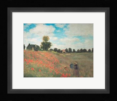 Framed Les Coquelicots Print