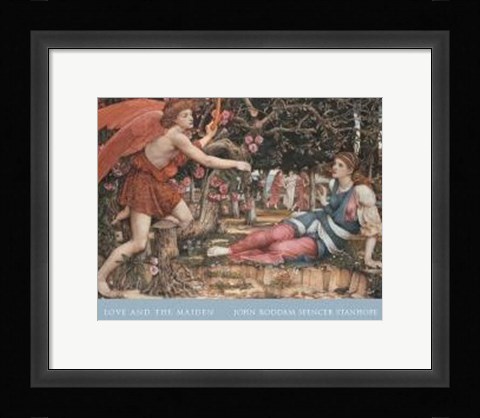 Framed Love And The Maiden Print