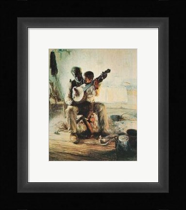 Framed Banjo Lesson Print