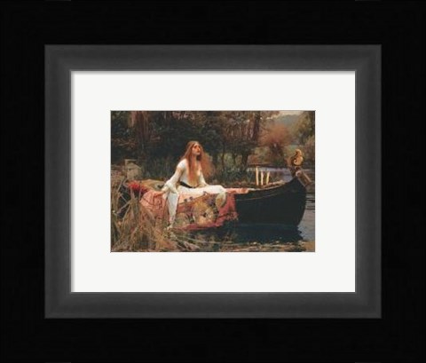 Framed Lady Of Shalott Print