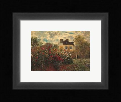 Framed Artist Garden In Argenteuil Print