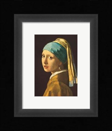 Framed Girl With The Pearl Earring Print