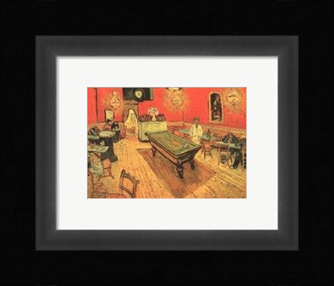 Framed Night Cafe in the Place Lamartine in Arles, c.1888 Print