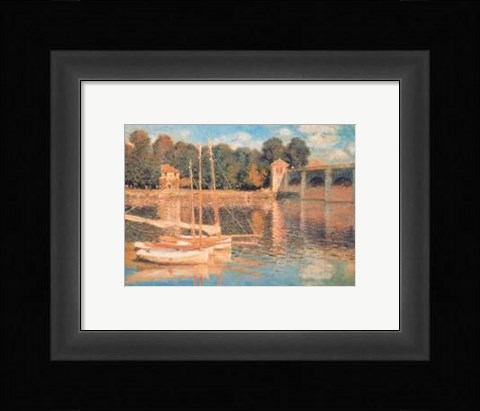 Framed Il Pont d'Argenteuil Print