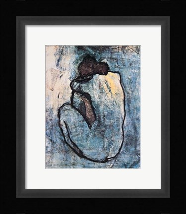 Framed Blue Nude Print
