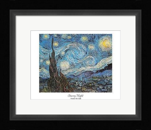 Framed Starry Night Print