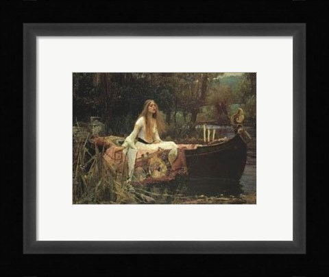 Framed Lady of Shalott Print
