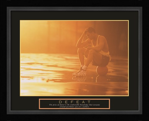 Framed Defeat - Basketball Print