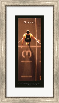 Framed Goals-Finish Line Print