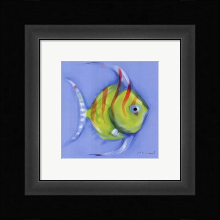 Framed Striped Angel Fish Print