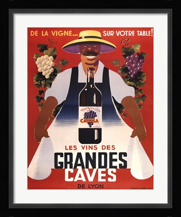 Framed Grandes Caves Print