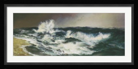 Framed Much Resounding Sea Print