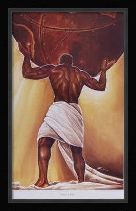 Framed Power Of Man Print