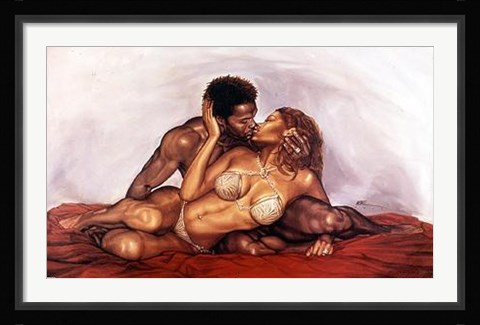 Framed Kiss Print