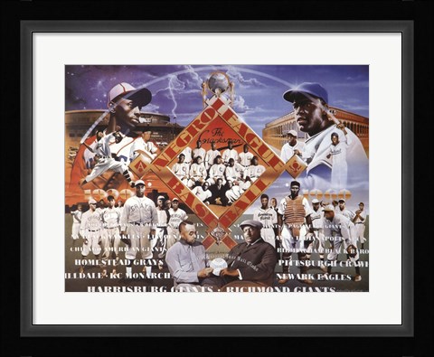 Framed Negro League Baseball Print