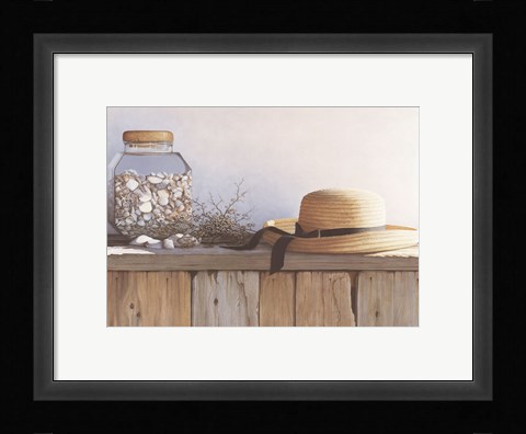 Framed Still Life With Seashells Print