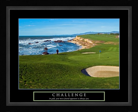 Framed Challenge - Golf Print