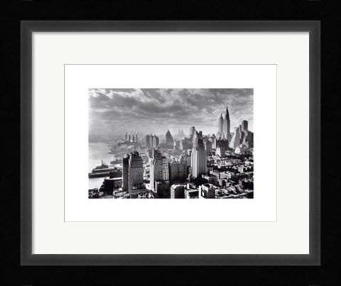 Framed East River Waterfront Print