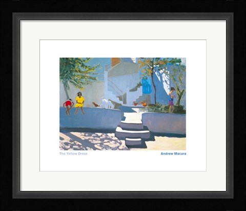 Framed Yellow Dress-Kos Print