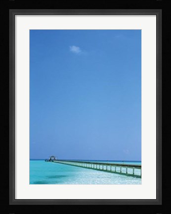 Framed Sea Jetty Print