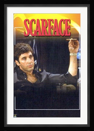 Framed Scarface, In Chair Print