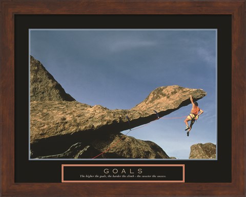 Framed Goals - Rock Climber Print