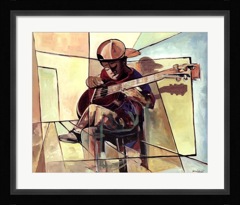 Framed Little Musician Print