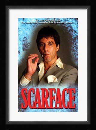 Framed Scarface, Tony Montana Print