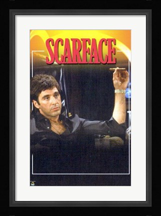Framed Scarface, In Chair Print