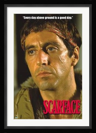Framed Scarface, Above Ground Print