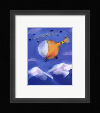 Framed Helicopter Print