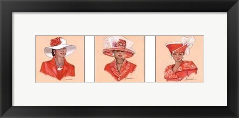 Framed Hattitude In Red Print