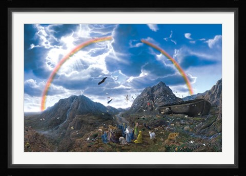 Framed Noah's Ark: After The Flood Print