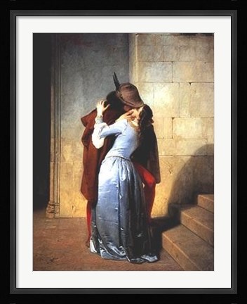 Framed Il Bacio Print