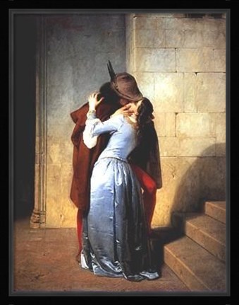 Framed Il Bacio Print