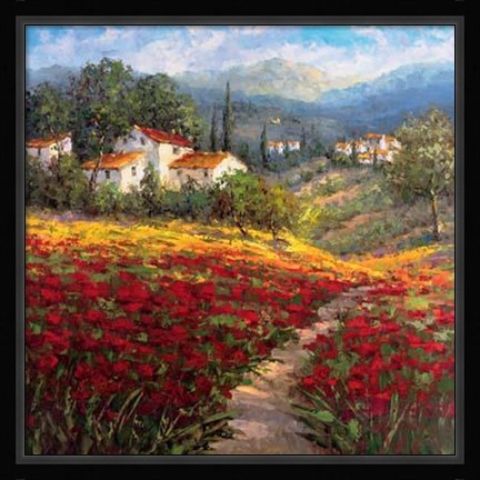 Framed Fleur Du Pays I Print