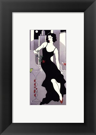 Framed La Dame En Noire Print