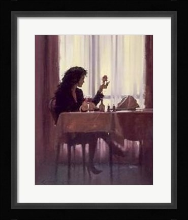 Framed Valentine Rose Print