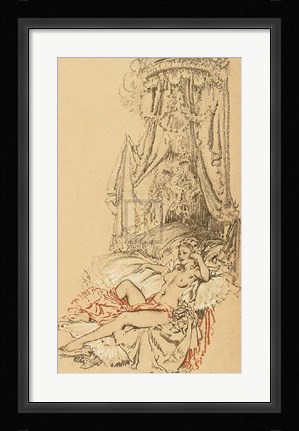 Framed Madame Du Barry as a Reigning Idol Print