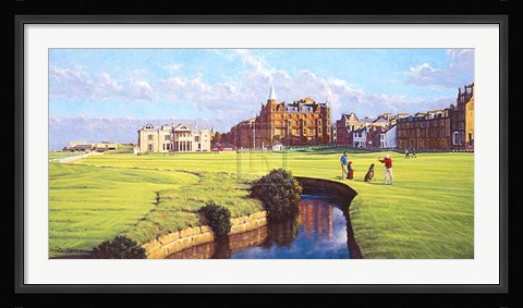 Framed St Andrews - a Panorama Print