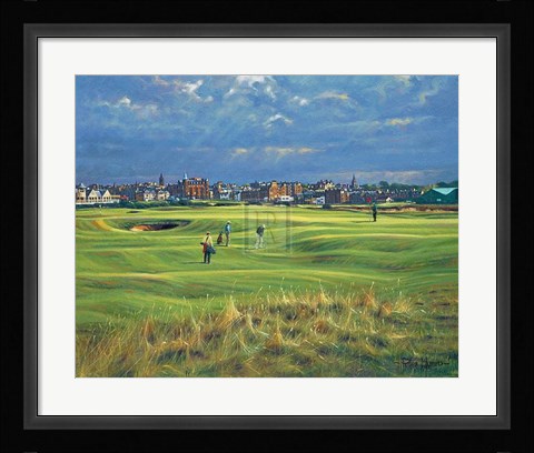 Framed St Andrews 16Th - 'Corner of the Dyke' Print