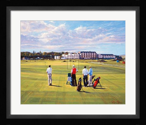Framed St Andrews 1St - 'Burn' Print