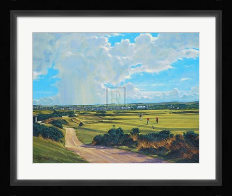 Framed St Andrews 5Th - 'Hole O'cross (Out)' Print