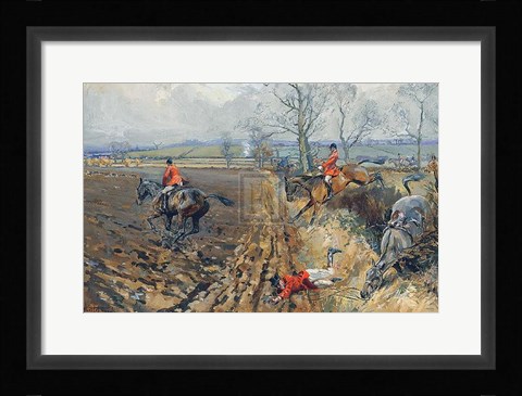 Framed Duke of Rutland's Hounds Print
