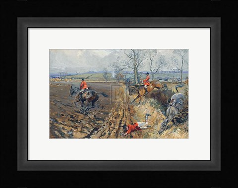 Framed Duke of Rutland's Hounds Print