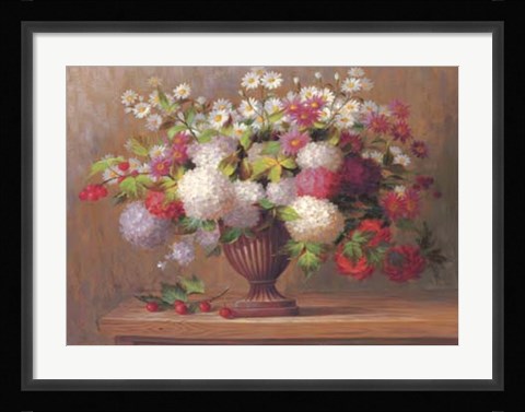 Framed Angelina's Flowers I Print