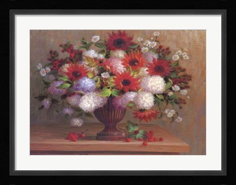 Framed Angelina's Flowers II Print