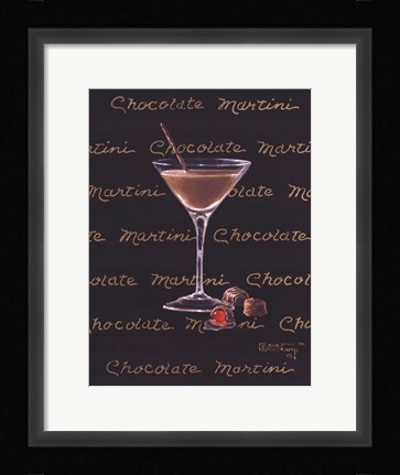 Framed Chocolate Martini Print