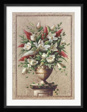 Framed Floral Symphony I Print