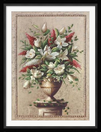 Framed Floral Symphony I Print